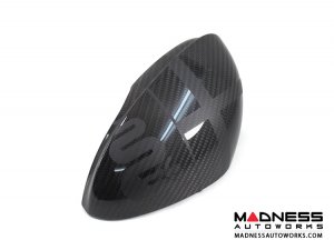 Alfa Romeo Stelvio Mirror Covers - Carbon Fiber- Full Replacements - Alfa Romeo Theme